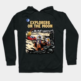 Explorers on the Moon Hoodie